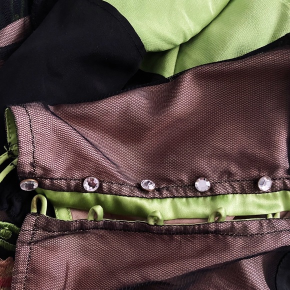 Vintage Silk Floral Embroidered Dress - Picture 5 of 5